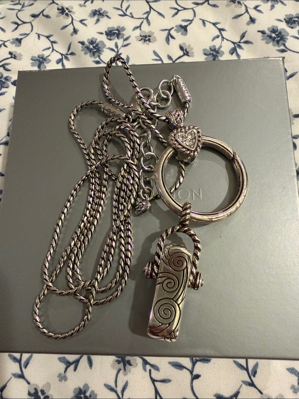 Brighton Floating Heart ID Badge Lanyard Necklace